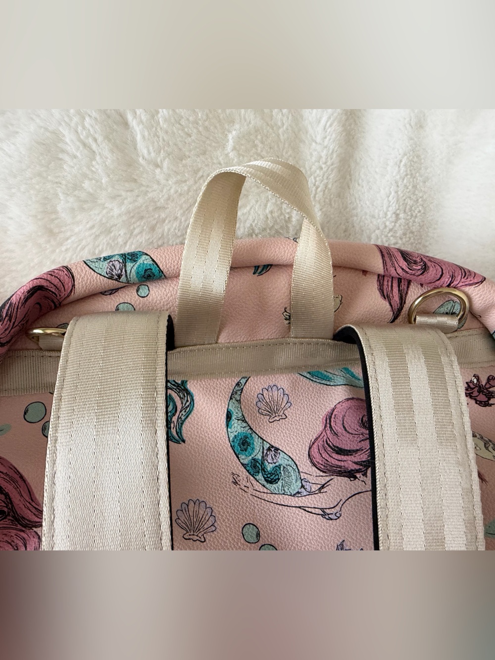 Petunia Pickle Bottom Disney Little Mermaid Ace Backpack Diaper Bag +Accessories - Picture 10 of 16